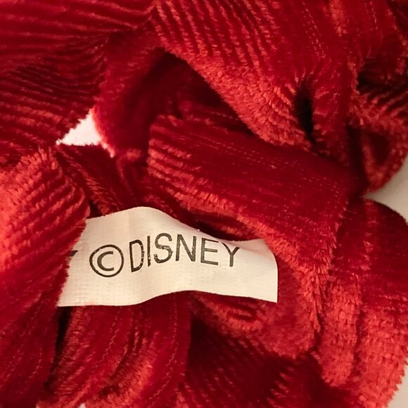 Disney Stitch Christmas Hair Scrunchie 2 Pack Santa Hat Plaid Bells Red NWT - Picture 8 of 9